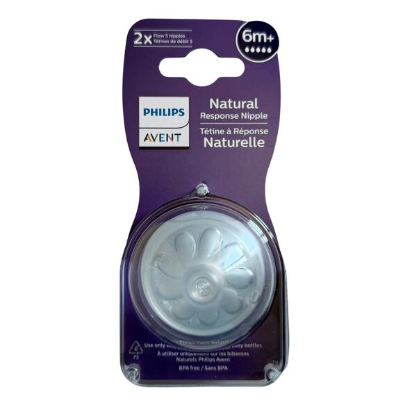Philips Avent Natural Response Bottle Nipples 6m+ NEW - Picture 1 of 1